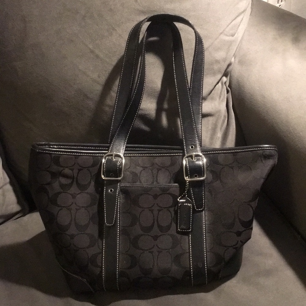 Black Signature Coach Bag